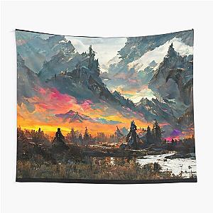 skyrim landscape Tapestry