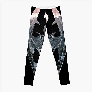 Skyrim Logo with Mountain Background  Classic T-Shirt.png Leggings