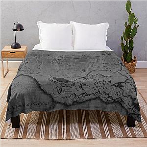 The Elder Scrolls V: Skyrim Map Throw Blanket