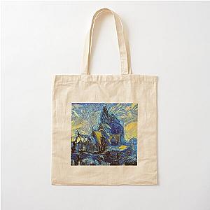 Dragonsreach Skyrim Starry Night Cotton Tote Bag