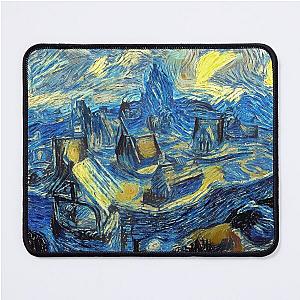 Whiterun Skyrim Starry Night Mouse Pad