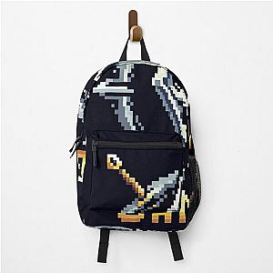 Skyrim Dragon Logo Pixel Art Backpack