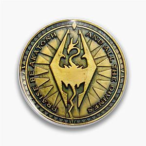 Skyrim Septim Gold Coin Pin