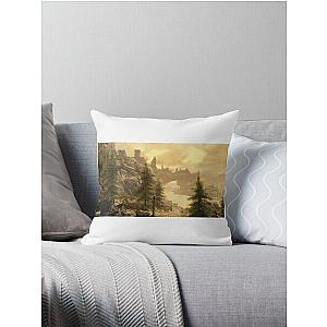 Skyrim landscape Throw Pillow