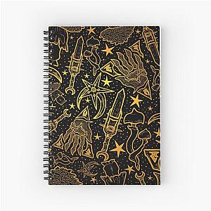 Nerevar's Incarnate - Morrowind Gold Pattern - GOTY Edition Inspired Scrolls Elder Online Fantasy RPG Dunmer Spiral Notebook