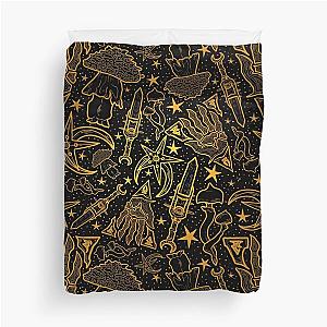 Nerevar's Incarnate - Morrowind Gold Pattern - GOTY Edition Inspired Scrolls Elder Online Fantasy RPG Dunmer Duvet Cover