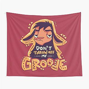 Dont Throw Off My Groove  Llama Kuzco, Cartoon Emperor, Alpaca Tapestry