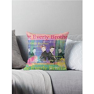 The Everly Brothers Portrait Throw Pillow