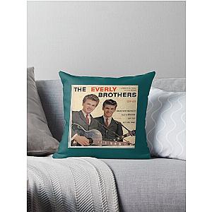 The Everly Brothers 1958 Rockabilly ep cove Throw Pillow