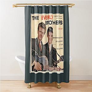 The Everly Brothers 1958 Rockabilly ep cove Shower Curtain