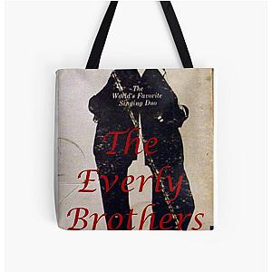 Everly Brothers, A Date With The Everly Brothers, Rockabilly All Over Print Tote Bag