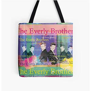 The Everly Brothers Portrait All Over Print Tote Bag