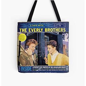 Everly Brothers, A Date With The Everly Brothers, Rockabilly All Over Print Tote Bag