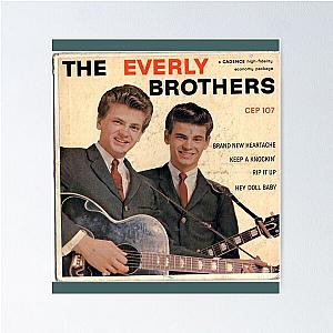 The Everly Brothers 1958 Rockabilly ep cove Poster