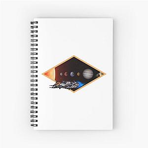 Rocinante - Solar System Black Sci-Fi Spiral Notebook