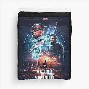 Vintage Photograp The Falcon And The Winter Soldier Christmas Duvet Cover