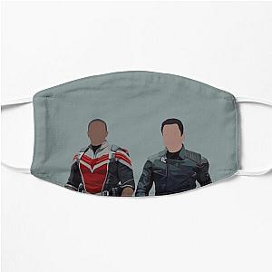 sam and bucky Flat Mask