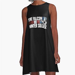 My Favorite People Falcon And The Winter Soldier - The Falcon And The Winter Soldier Christmas A-Line Dress