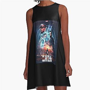 Vintage Photograp The Falcon And The Winter Soldier Christmas A-Line Dress