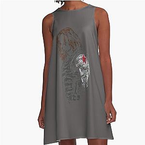 bucky  Falcon and the Winter Soldier Essential T-Shirt A-Line Dress