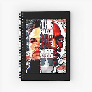 Vintage Retro Soldier And The Falcon Flag Version Halloween Spiral Notebook