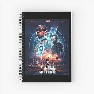 Vintage Photograp The Falcon And The Winter Soldier Christmas Spiral Notebook