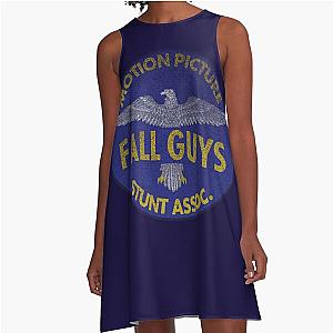 Distressed Fall Guys Stunt Association A-Line Dress