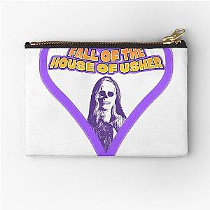 The Fall of the House of Usher Carla Gugino Skull Zipper Pouch