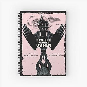 The Fall of the House of Usher show poster spiral notebook