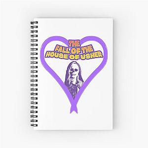 The Fall of the House of Usher Carla Gugino Skull Mask Spiral Notebook