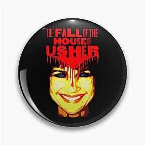 The Fall of the House of Usher Carla Gugino in a skull mask Pin