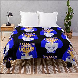 The Fall of the House of Usher Skull Mask Throw Blanket