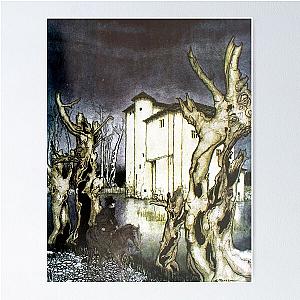The Fall of the House of Usher - Arthur Rackham for Edgar Allan Poe Poster