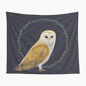 Fantasy Barn Owl Tapestry