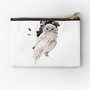 White Owl Zipper Pouch