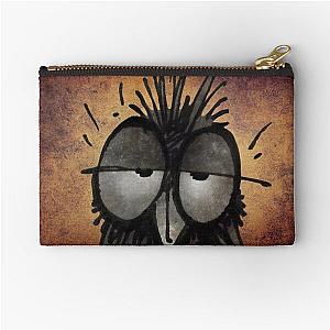 Sleepy Owl Funny Zipper Pouch