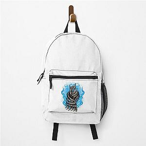 Owl Character Backpack with Blue Eyes in Dark Theme