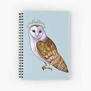 Barn Owl Priestess Spiral Notebook