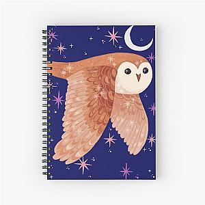 Star Owl Spiral Notebook