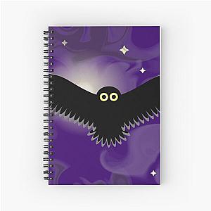 Spiral Notebook with Owl and Big Eyes