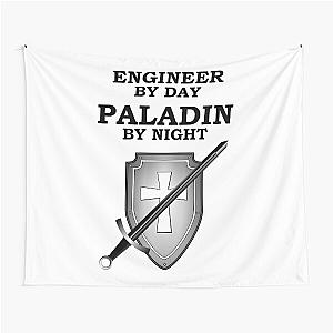 ENGINEER BY DAY PALADIN BY NIGHT RPG 5E Meme Class Tapestry