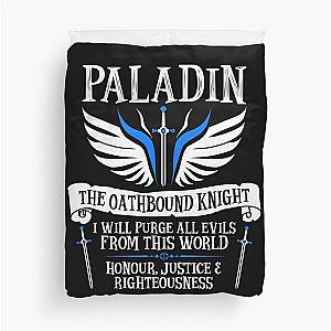 Paladin The Oathbound Knight- Dungeons  Dragons (White) Duvet Cover