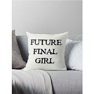 Future Final Girl (white) Throw Pillow