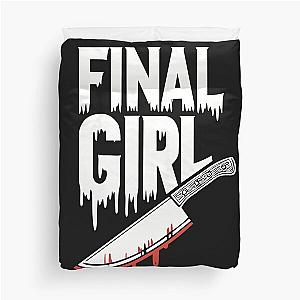 Womens Horror Final Girl Duvet Cover