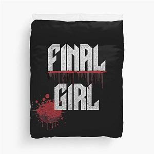 Final Girl Blood Splatter Horror Slasher Movie Duvet Cover