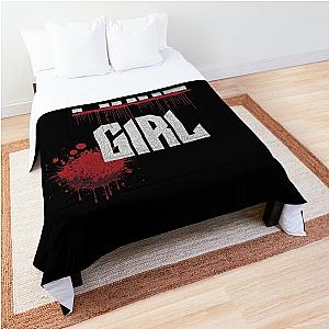 Final Girl Blood Splatter Horror Slasher Movie Comforter