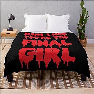 Run Like You're The Final Girl Throw Blanket