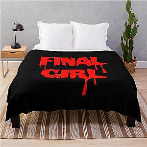 Final girl Throw Blanket