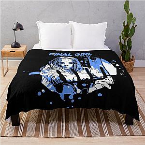 Horror Final Girls - Ginny - Friday the 13th Part 2 Throw Blanket