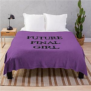 Future Final Girl (purple) Throw Blanket